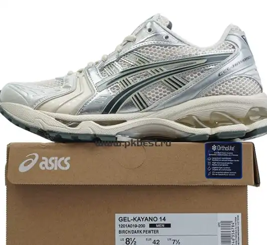 PK GOD ASICS Gel-Kayano 14 White Piquant Orange RETAIL MATERIALS READY TO SHIP