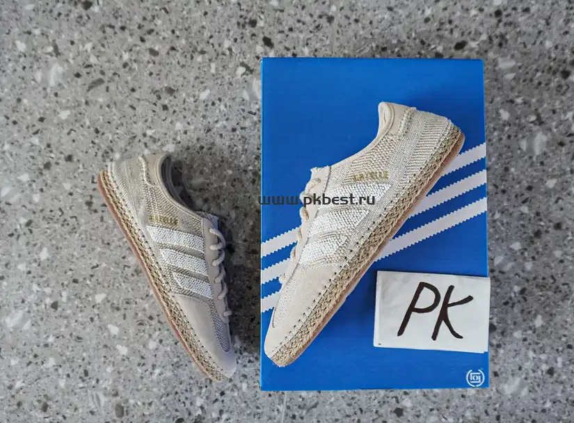 PK GOD CLOT x adidas originals GAZELLE “HALO IVORY”cream-coloured RETAIL MATERIALS READY TO SHIP