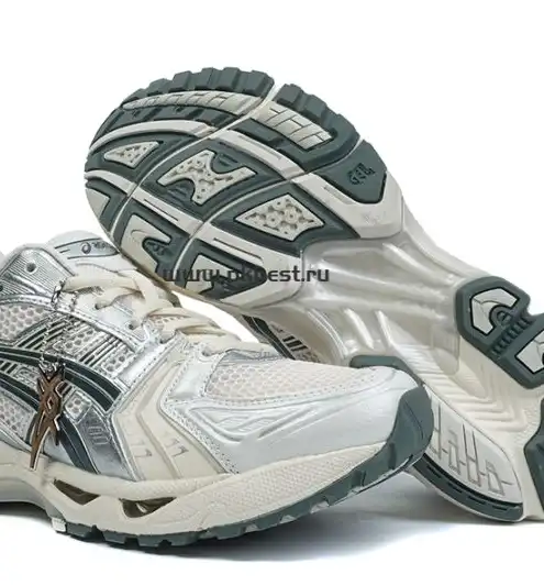 PK GOD Asics Gel-Kayano 14 Silver black RETAIL MATERIALS READY TO SHIP