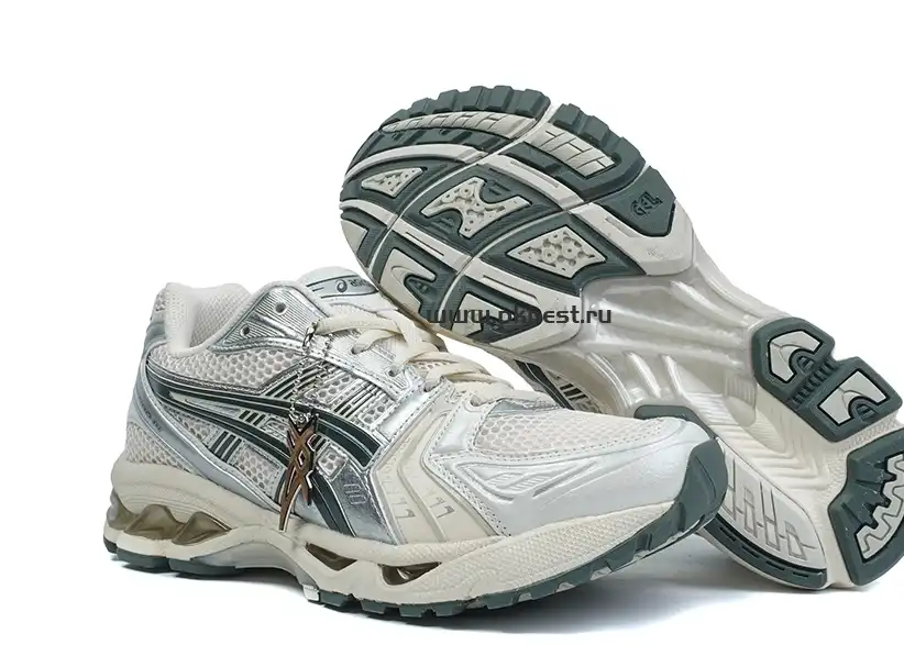 PK GOD GEL-Kayano 14 “Birch Dark Pewter” sneakers RETAIL MATERIALS READY TO SHIP