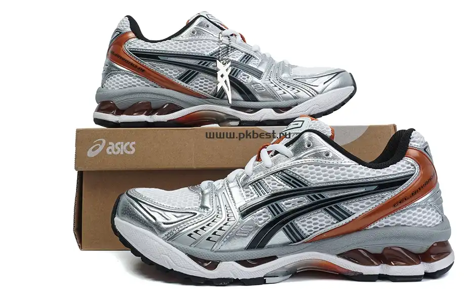 PK GOD ASICS Gel-Kayano 14 White Piquant Orange RETAIL MATERIALS READY TO SHIP