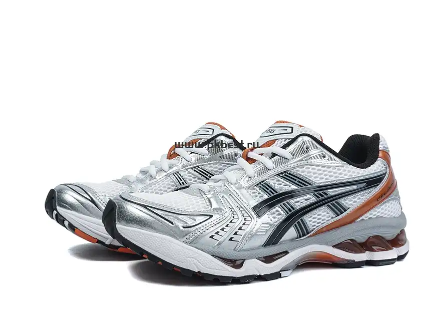 PK GOD ASICS Gel-Kayano 14 White Piquant Orange RETAIL MATERIALS READY TO SHIP