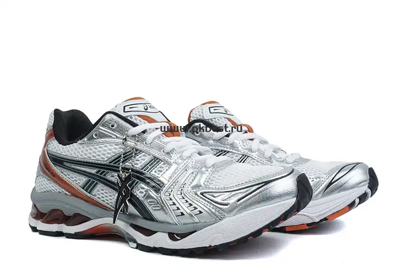 PK GOD ASICS Gel-Kayano 14 White Piquant Orange RETAIL MATERIALS READY TO SHIP