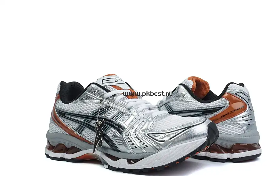 PK GOD ASICS Gel-Kayano 14 White Piquant Orange RETAIL MATERIALS READY TO SHIP