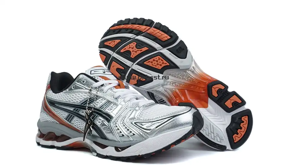 PK GOD ASICS Gel-Kayano 14 White Piquant Orange RETAIL MATERIALS READY TO SHIP