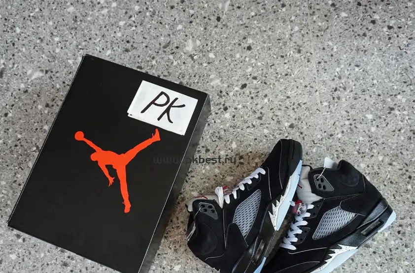 PK GOD Jordan Air Jordan 5 Retro Black Metallic RETAIL MATERIALS READY TO SHIP