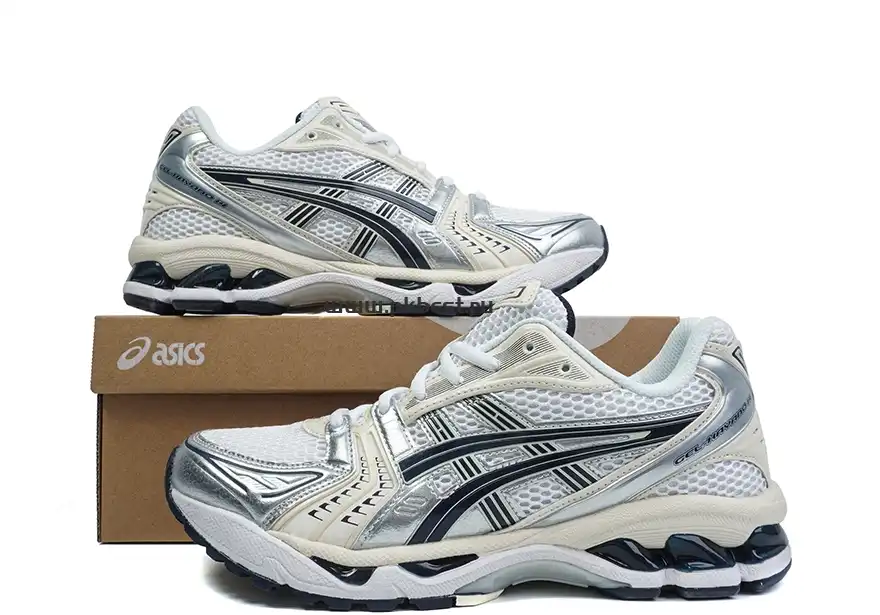 PK GOD ASICS Gel Kayano 14 White Midnight RETAIL MATERIALS READY TO SHIP