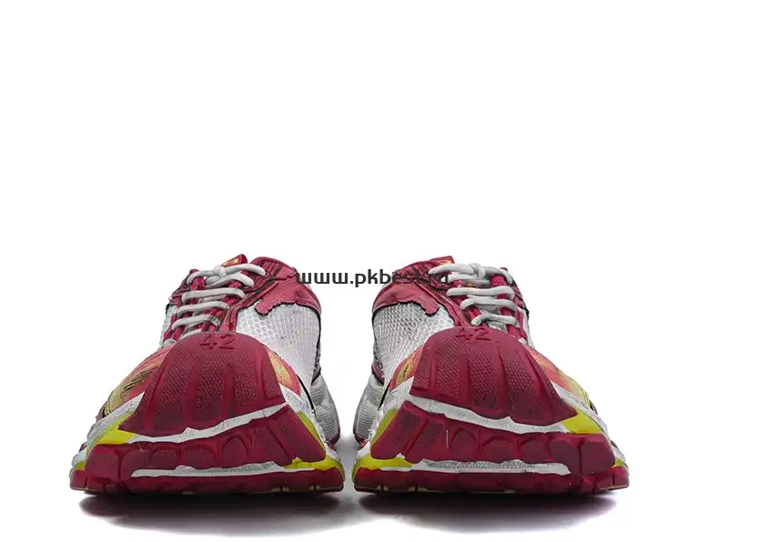 PK GOD Balenciaga Runner Stapler Shoes Round Toe Thick Sole Red RETAIL MATERIALS READY TO SHIP