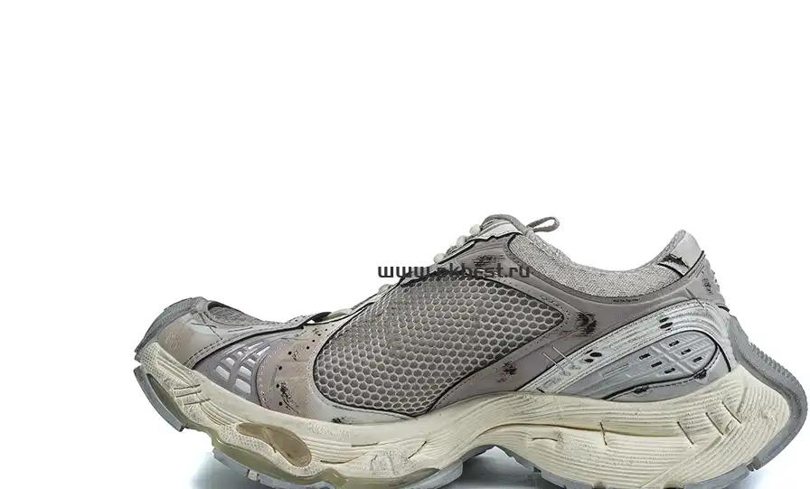 PK GOD BALENCIAGA Stapler distressed mesh and rubber sneakers RETAIL MATERIALS READY TO SHIP