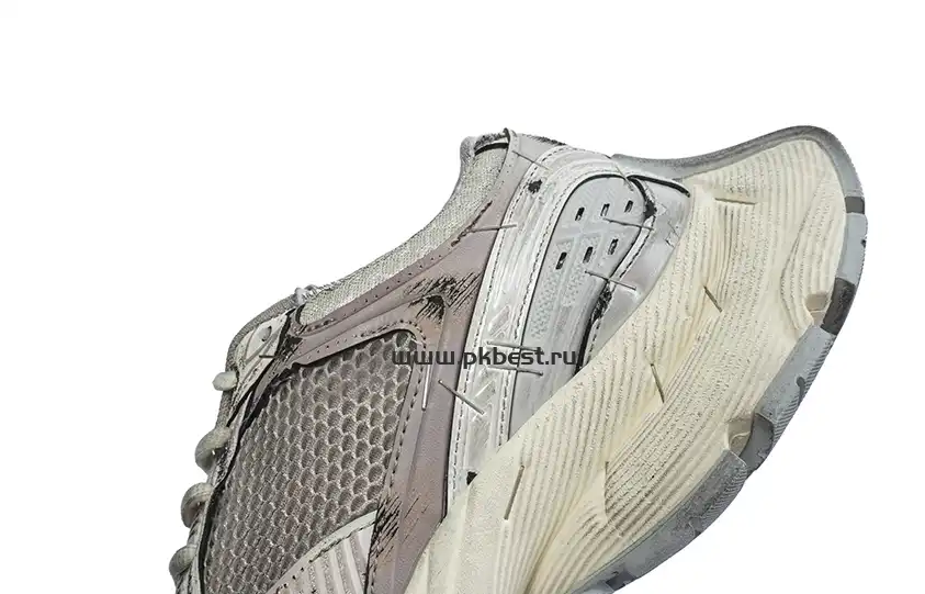 PK GOD BALENCIAGA Stapler distressed mesh and rubber sneakers RETAIL MATERIALS READY TO SHIP