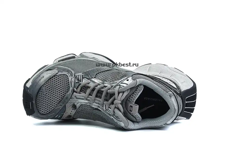 PK GOD Balenciaga Stapler shoes round head lace-up low top grey RETAIL MATERIALS READY TO SHIP