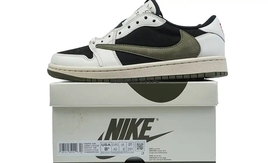 PK5.0 Jordan 1 Retro Low OG SP Travis Scott 4.0 Olive RETAIL MATERIALS READY TO SHIP