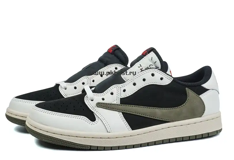 PK5.0 Jordan 1 Retro Low OG SP Travis Scott 4.0 Olive RETAIL MATERIALS READY TO SHIP