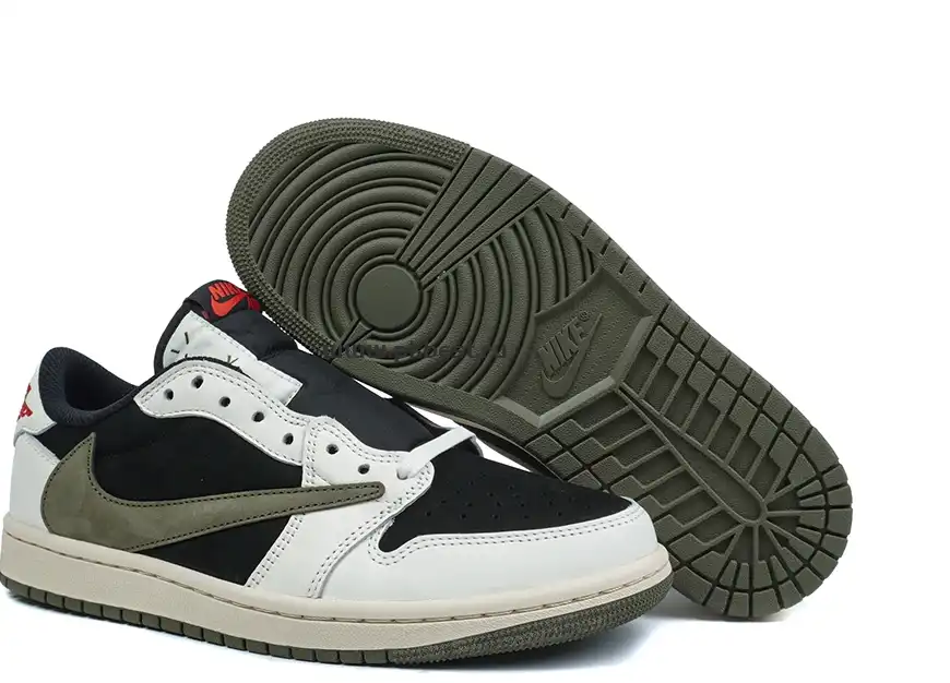 PK5.0 Jordan 1 Retro Low OG SP Travis Scott 4.0 Olive RETAIL MATERIALS READY TO SHIP