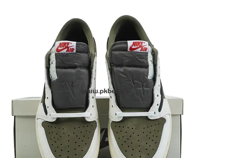 PK5.0 JORDAN 1 RETRO LOW Medium Olive TRAVIS SCOTT NEUTRAL OLIVE RETAIL MATERIALS READY TO SHIP