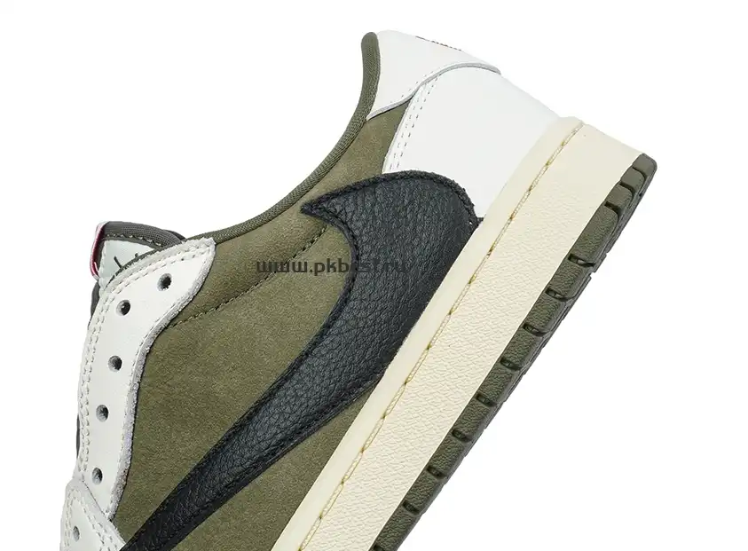 PK5.0 JORDAN 1 RETRO LOW Medium Olive TRAVIS SCOTT NEUTRAL OLIVE RETAIL MATERIALS READY TO SHIP