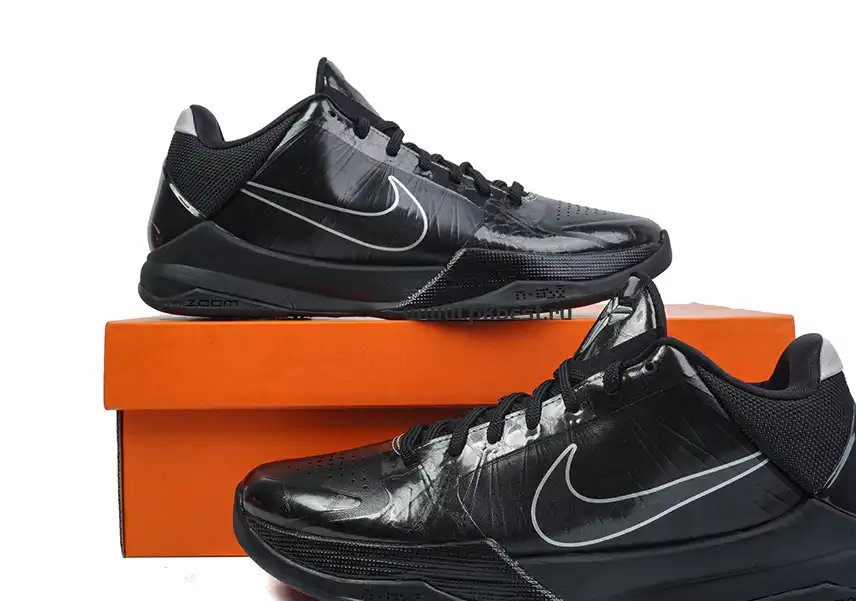 PK GOD Nike Zoom Kobe 5 Black Out RETAIL MATERIALS READY TO SHIP