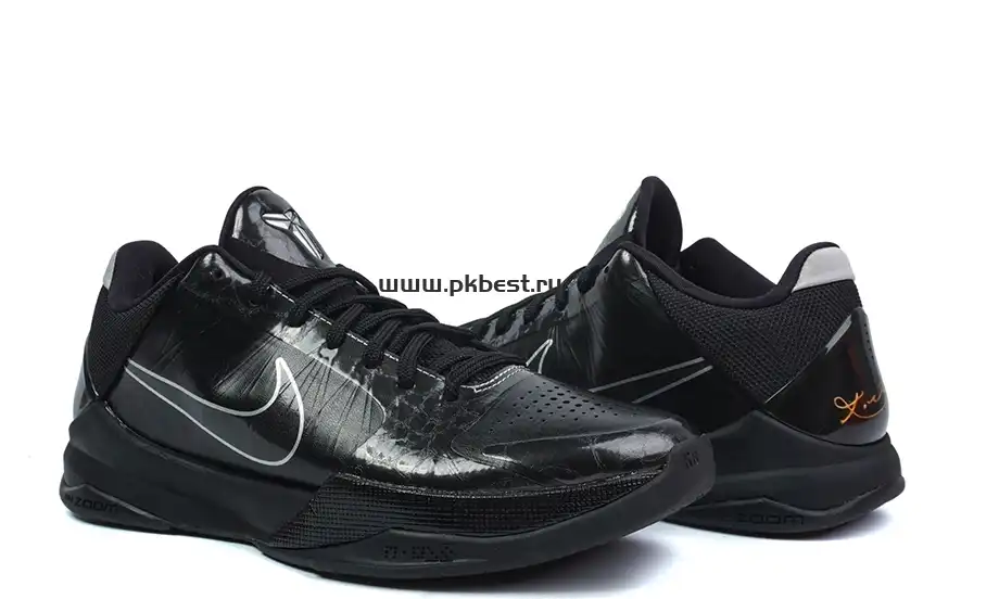 PK GOD Nike Zoom Kobe 5 Black Out RETAIL MATERIALS READY TO SHIP