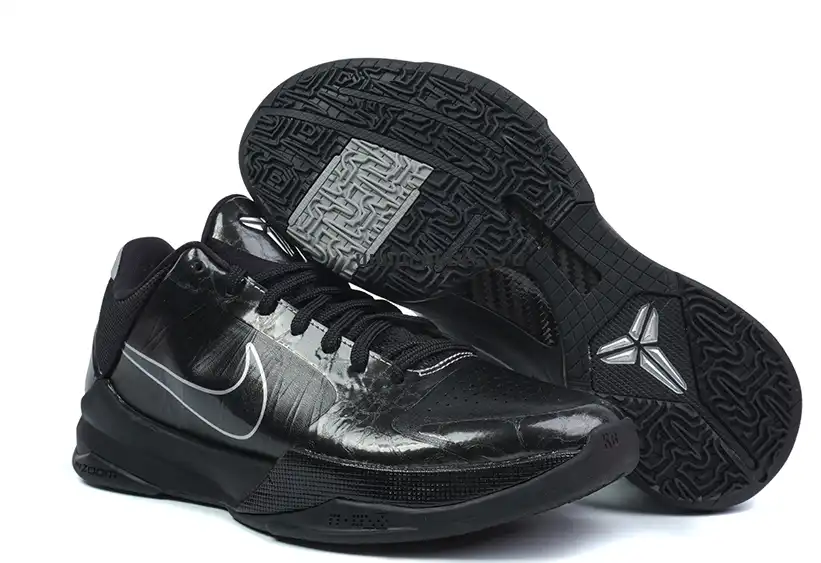 PK GOD Nike Zoom Kobe 5 Black Out RETAIL MATERIALS READY TO SHIP