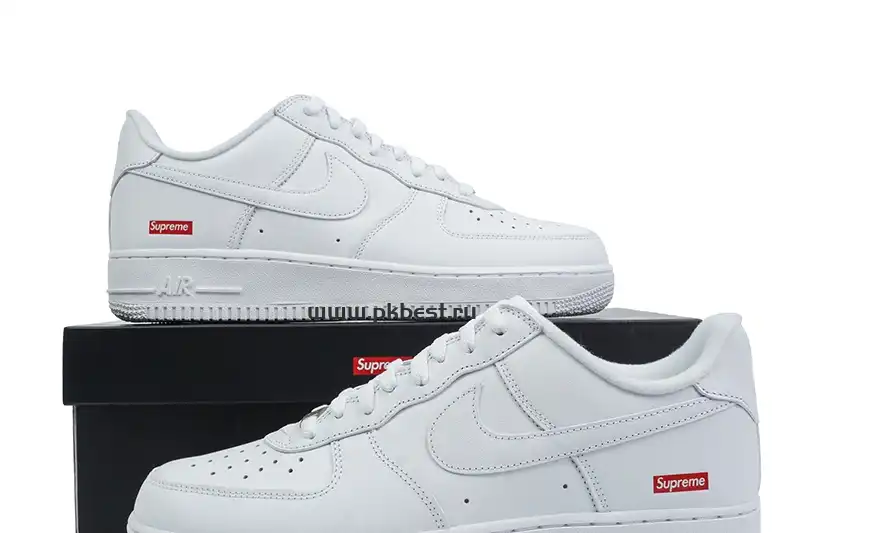 PK God Nike Air Force 1 Low Supreme White RETAIL MATERIALS READY TO SHIP