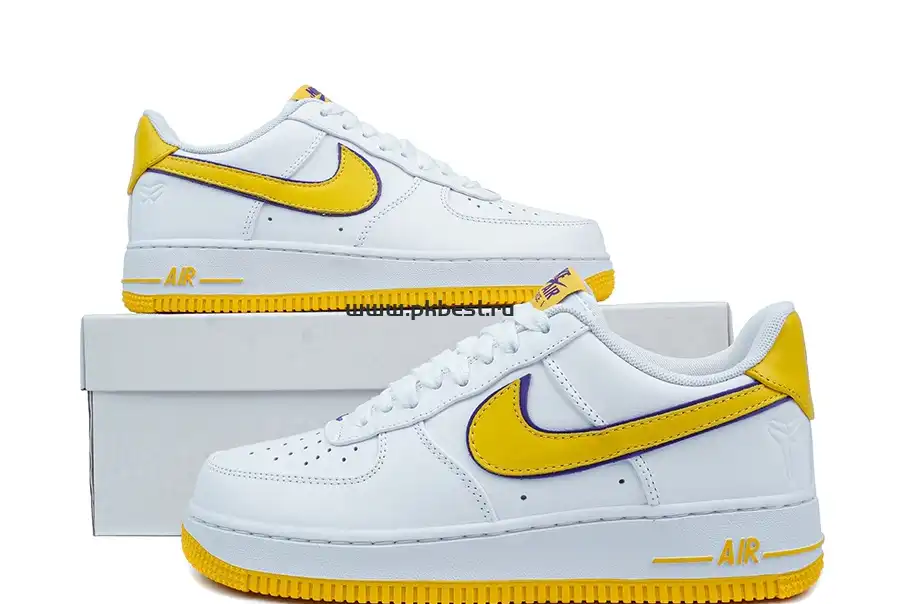 PK GOD Kobe Bryant x Nike Air Force 1 Low ‘Varsity Maize’ RETAIL MATERIALS READY TO SHIP