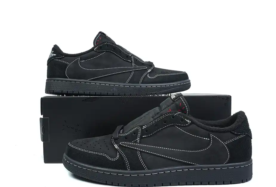 PK5.0 Jordan 1 Retro Low OG SP Travis Scott Black Phantom RETAIL MATERIALS READY TO SHIP