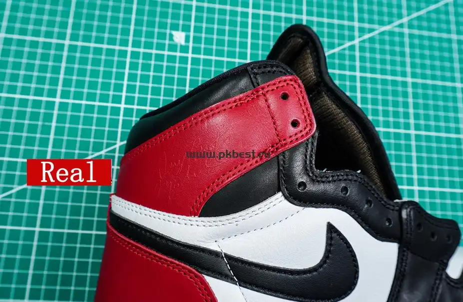 PK5.0 Jordan Air Jordan 1 “Black Toe Reimagined” White black red RETAIL MATERIALS READY TO SHIP