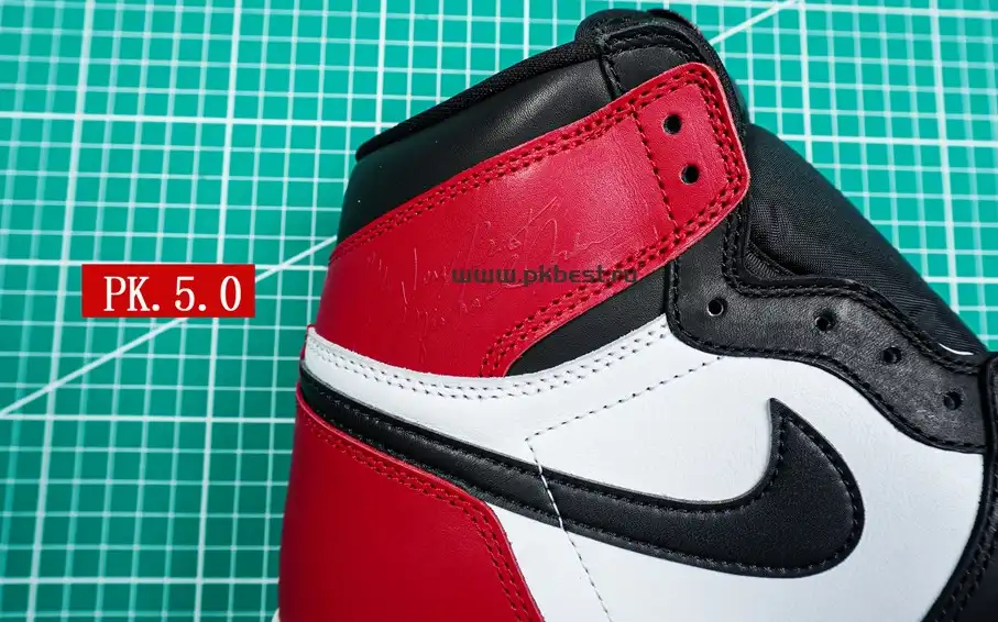 PK5.0 Jordan Air Jordan 1 “Black Toe Reimagined” White black red RETAIL MATERIALS READY TO SHIP