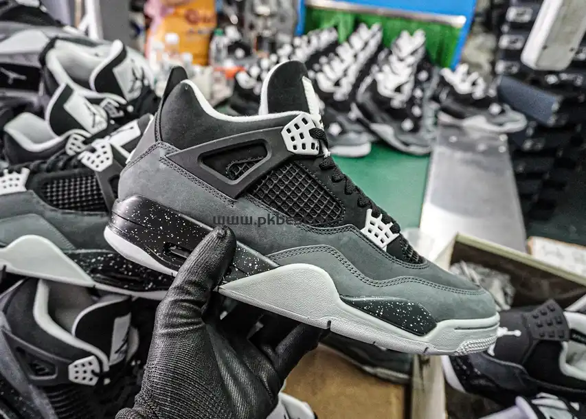 PK GOD Air Jordan 4 Retro Fear RETAIL MATERIALS READY TO SHIP