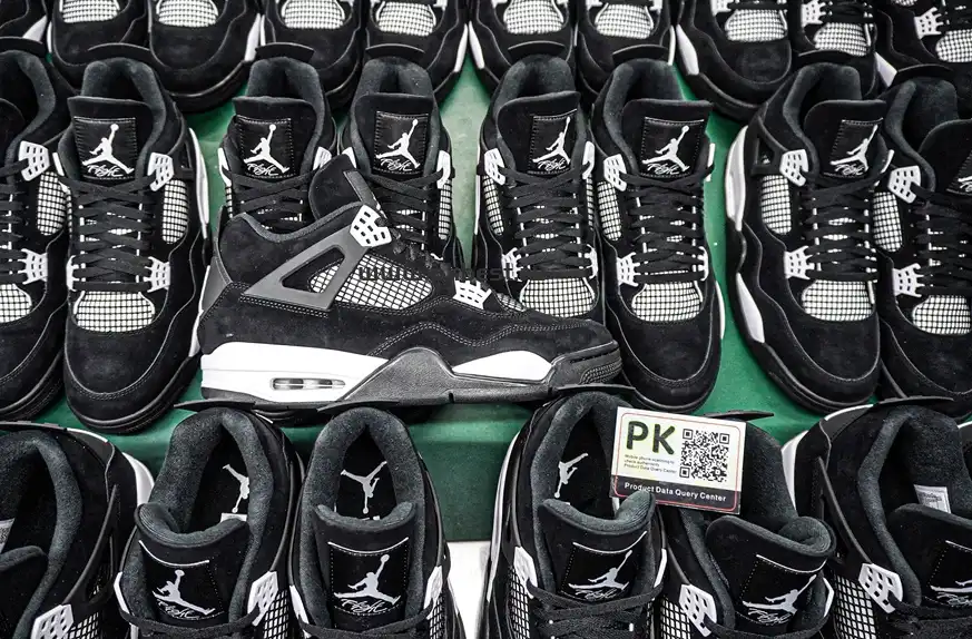 PK God Jordan 4 Retro White Thunder RETAIL MATERIALS READY TO SHIP