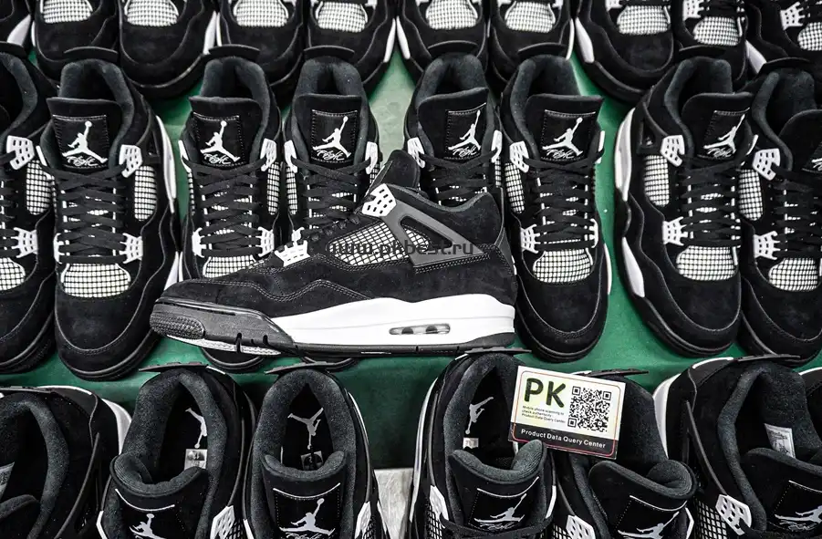 PK God Jordan 4 Retro White Thunder RETAIL MATERIALS READY TO SHIP