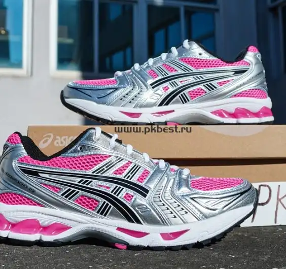 PK GOD Asics Gel-Kayano 14 White black silver RETAIL MATERIALS READY TO SHIP