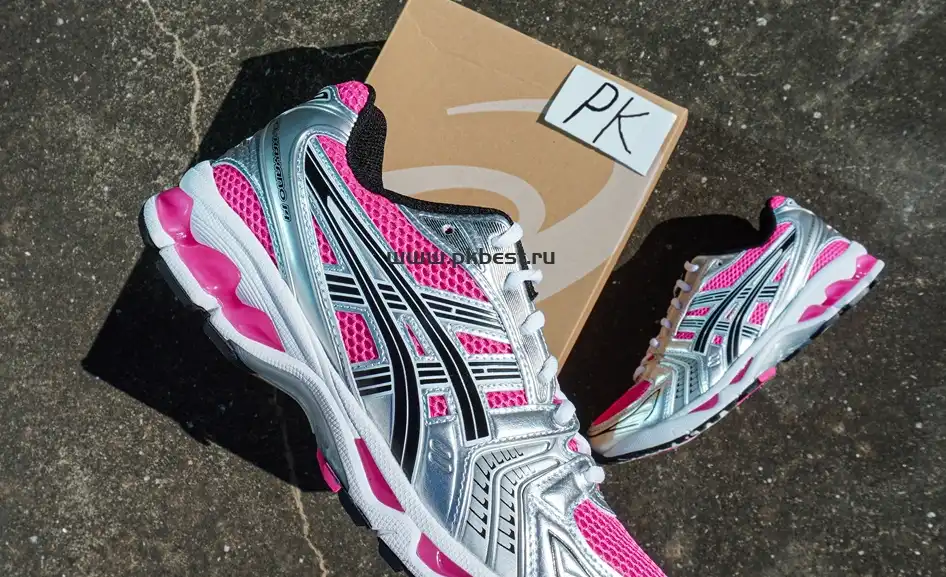 PK GOD Asics Gel-Kayano 14 Silver black RETAIL MATERIALS READY TO SHIP