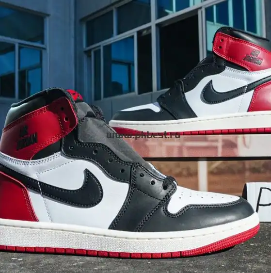 PK 5.0 Jordan 1 Retro High Union Los Angeles Black Toe RETAIL MATERIALS READY TO SHIP