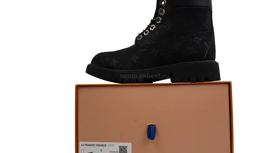 PK GOD Timberland x LOUIS VUITTON Cow leather black RETAIL MATERIALS READY TO SHIP