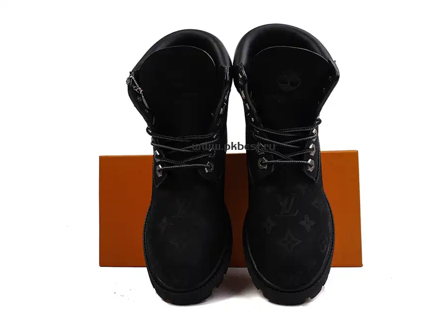 PK GOD Timberland x LOUIS VUITTON Cow leather black RETAIL MATERIALS READY TO SHIP