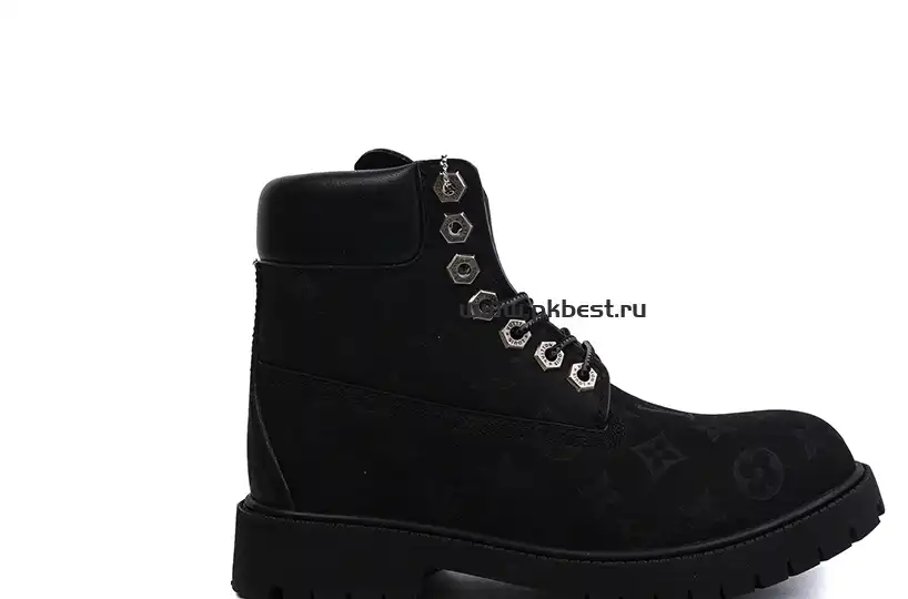 PK GOD Timberland x LOUIS VUITTON Cow leather black RETAIL MATERIALS READY TO SHIP