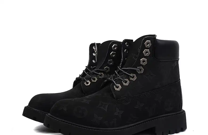 PK GOD Timberland x LOUIS VUITTON Cow leather black RETAIL MATERIALS READY TO SHIP