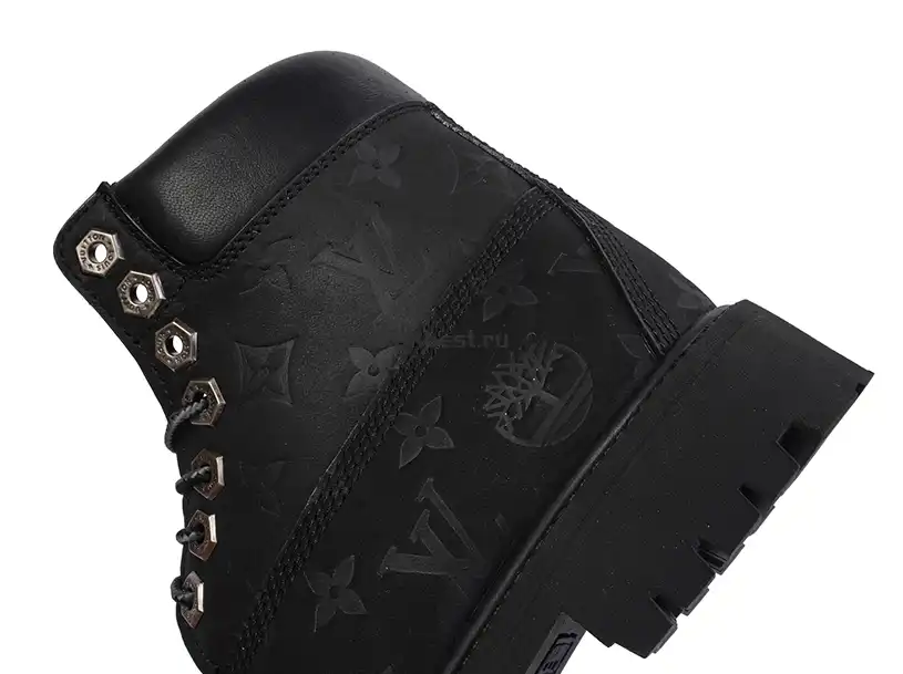 PK GOD Timberland x LOUIS VUITTON Cow leather black RETAIL MATERIALS READY TO SHIP