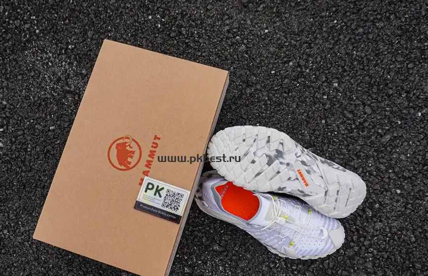 PK GOD Mammut Men’s Hueco Knit II Low White RETAIL MATERIALS READY TO SHIP