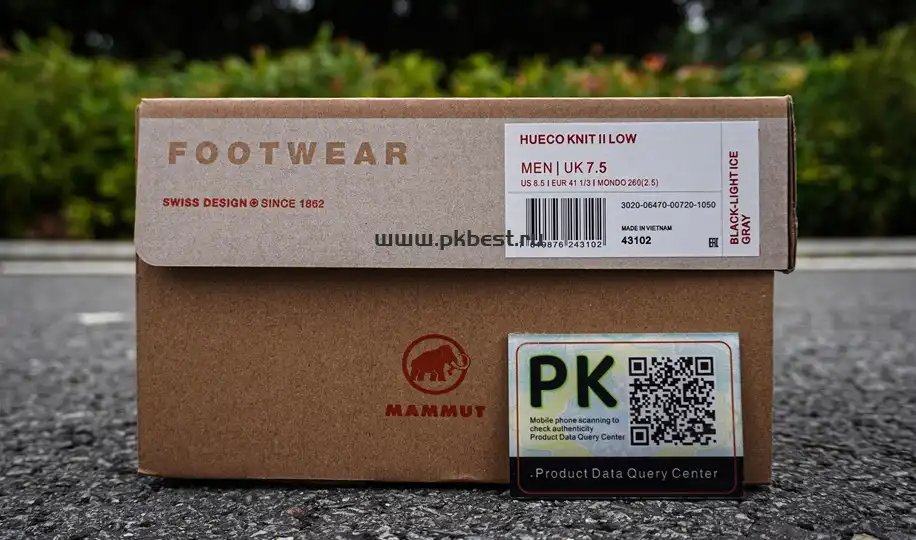 PK GOD Mammut Men’s Hueco Knit II Black gray RETAIL MATERIALS READY TO SHIP