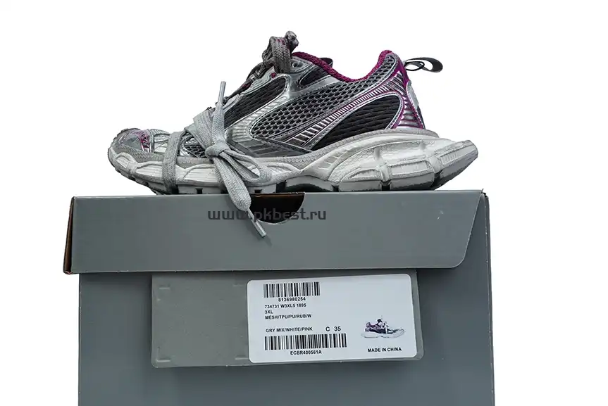 PK God Balenciaga 3XL Sneaker  Silver purple RETAIL MATERIALS READY TO SHIP