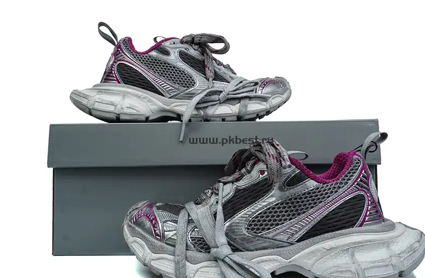 PK God Balenciaga 3XL Sneaker  Silver purple RETAIL MATERIALS READY TO SHIP