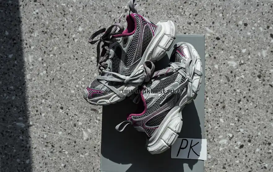 PK God Balenciaga 3XL Sneaker  Silver purple RETAIL MATERIALS READY TO SHIP