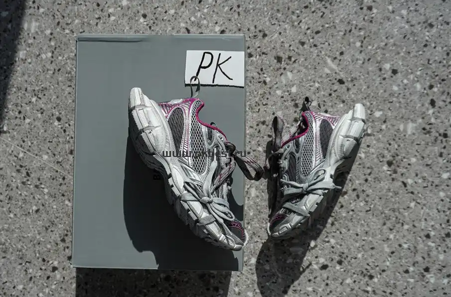 PK God Balenciaga 3XL Sneaker  Silver purple RETAIL MATERIALS READY TO SHIP