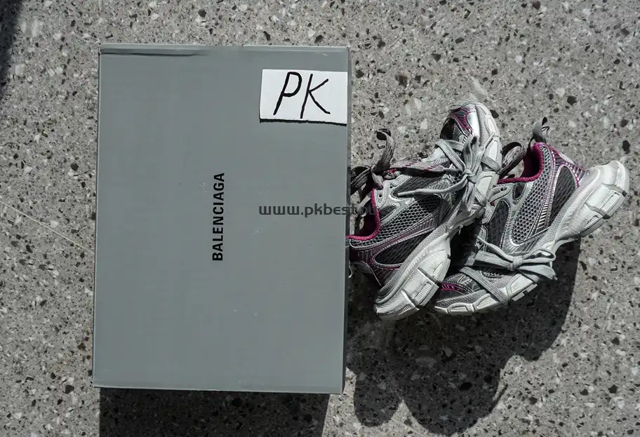 PK God Balenciaga 3XL Sneaker  Silver purple RETAIL MATERIALS READY TO SHIP