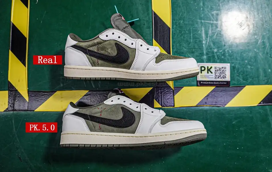 PK5.0 JORDAN 1 RETRO LOW Medium Olive TRAVIS SCOTT NEUTRAL OLIVE RETAIL MATERIALS READY TO SHIP