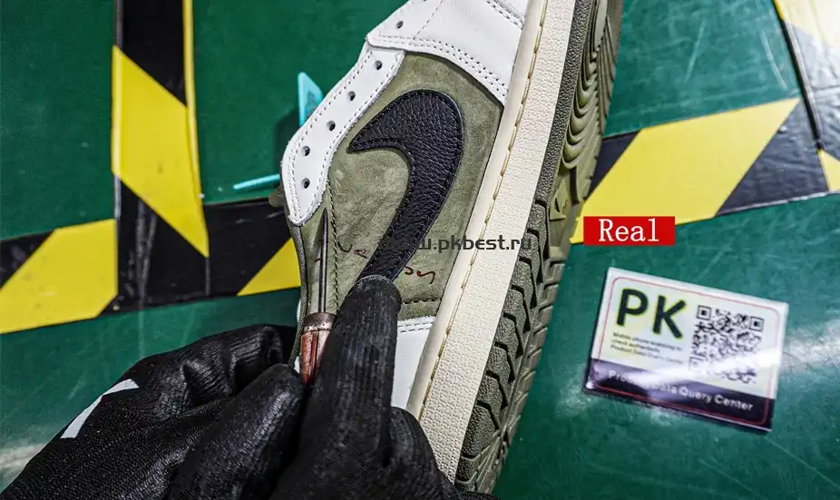 PK5.0 JORDAN 1 RETRO LOW Medium Olive TRAVIS SCOTT NEUTRAL OLIVE RETAIL MATERIALS READY TO SHIP