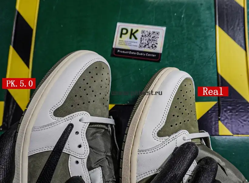 PK5.0 JORDAN 1 RETRO LOW Medium Olive TRAVIS SCOTT NEUTRAL OLIVE RETAIL MATERIALS READY TO SHIP