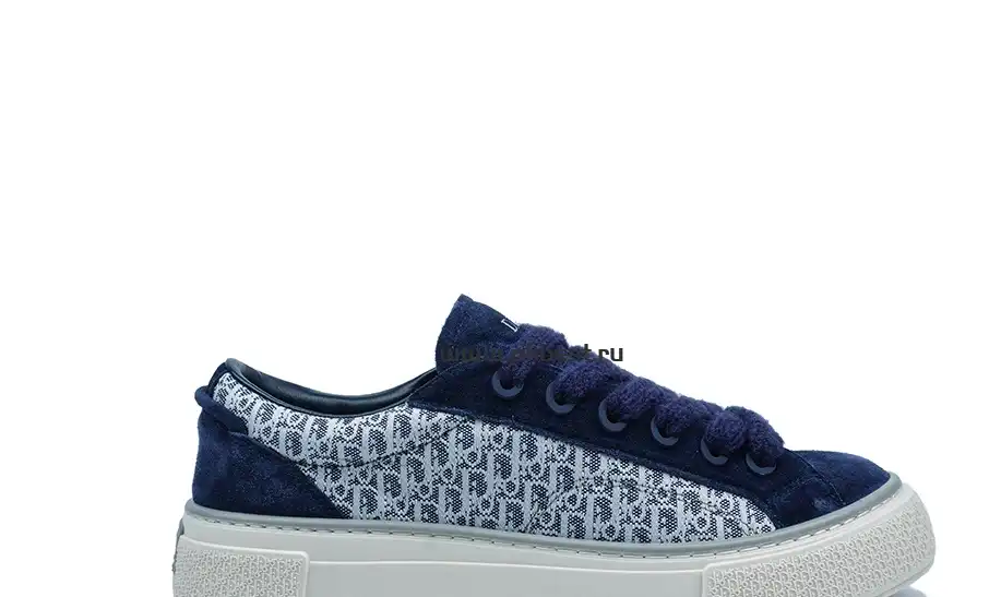 PK GOD Dior B33 TENNIS  DO EMBROIDERED  CANV BLUE & WHITE RETAIL MATERIALS READY TO SHIP